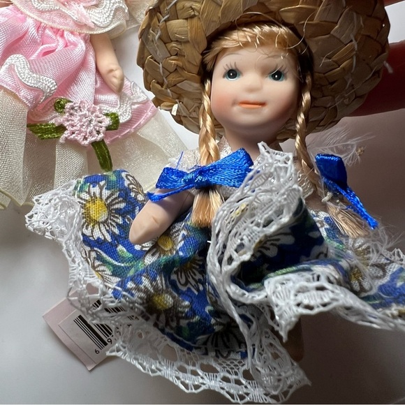 Vintage Mini Porcelain Dolls Cameo Kids Collection Lot 4 Dolls NWT - Picture 10 of 10